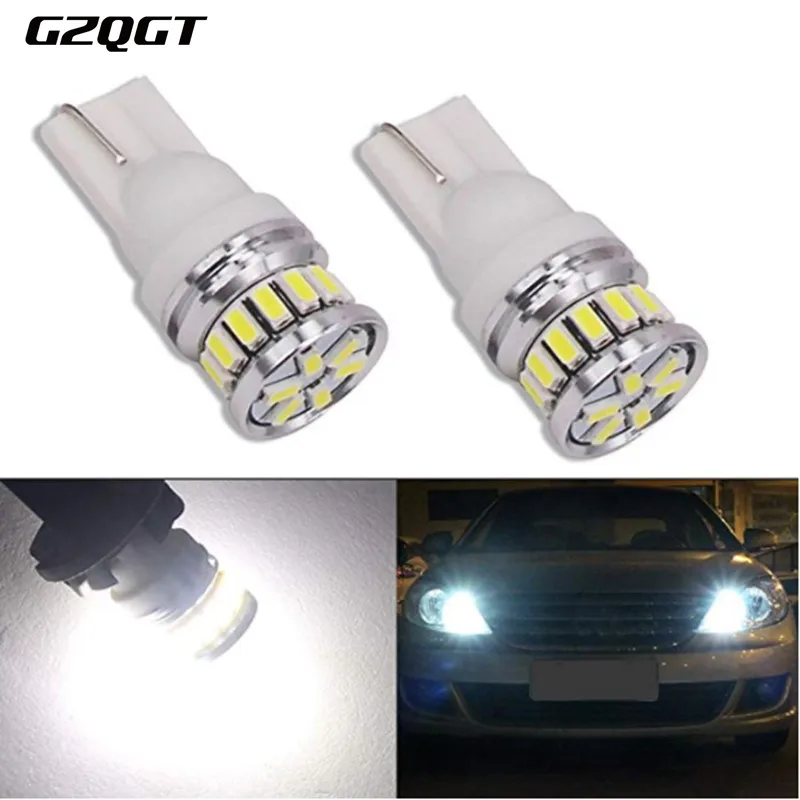 

1PCS w5w led T10 LED Bulbs Canbus 18SMD 3014 For Car Parking Position Lights,Interior Map Dome Lights 12V White Amer bright
