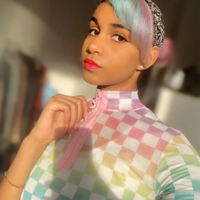 2019 New Arrival Women Fashion T Shirt Zipper Multicolour Plaid Print Crop Turtleneck Mesh Tshirt Summer Woman Sexy Tops Clothes
2019 New Arrival Women Fashion T Shirt Zipper Multicolour Plaid Print Crop Turtleneck Mesh Tshirt Summer Woman Sexy Tops Clothes
