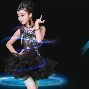 Children's Latin dance costumes new hot drill pipe beads Latin actresses children's clothing match Pompon yarn dress
Children's Latin dance costumes new hot drill pipe beads Latin actresses children's clothing match Pompon yarn dress
