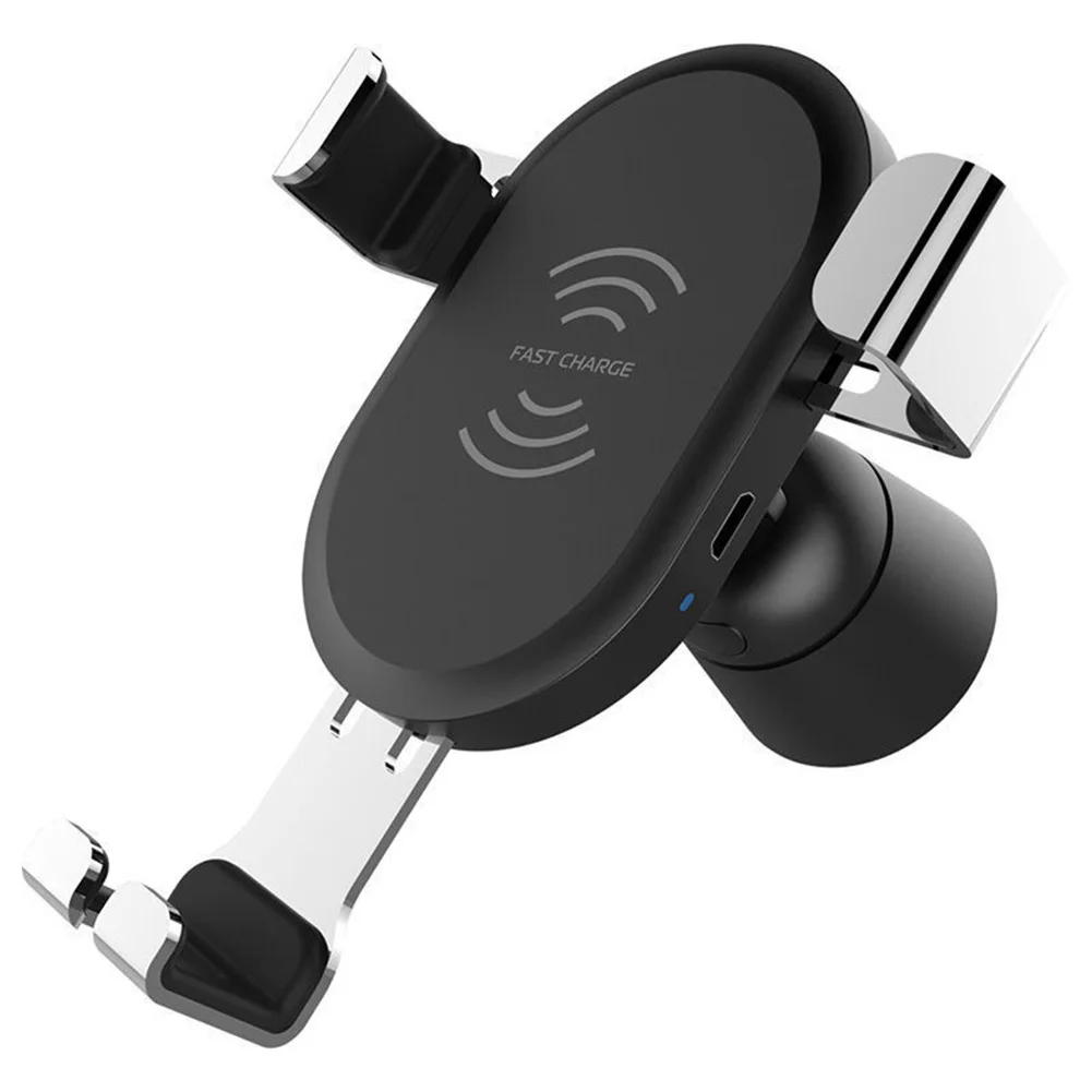 Phone Holder Adjustable Pad Charger Qi Wireless Gravity Car Mount Safe Stand Air Vent Portable For IPhone Samsung |