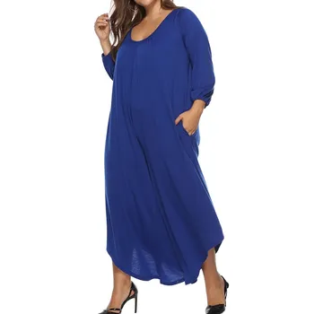 Women Plus Size Pure Loose Jumpsuits Casual Long Sleeve Playsuits O Neck Backless Outfits
Women Plus Size Pure Loose Jumpsuits Casual Long Sleeve Playsuits O Neck Backless Outfits
