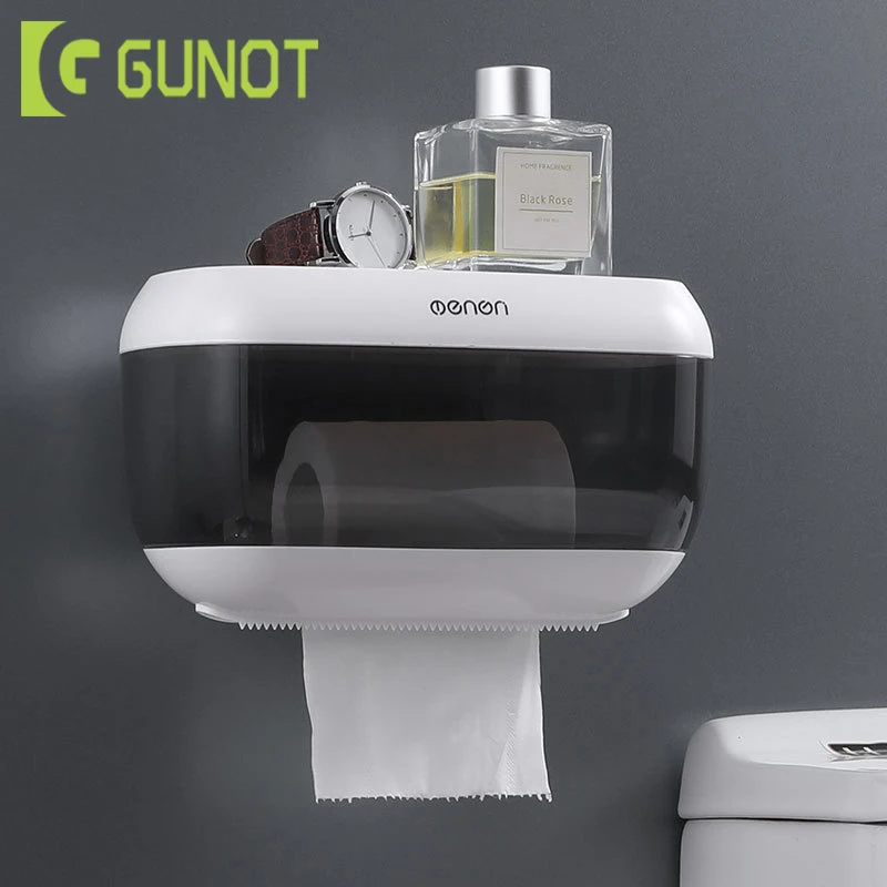 GUNOT Waterproof Toilet Paper Holder Wall Mount Hygienic Paper Dispenser For Bathroom Multifunction Bathroom Storage Tissue Box
GUNOT Waterproof Toilet Paper Holder Wall Mount Hygienic Paper Dispenser For Bathroom Multifunction Bathroom Storage Tissue Box