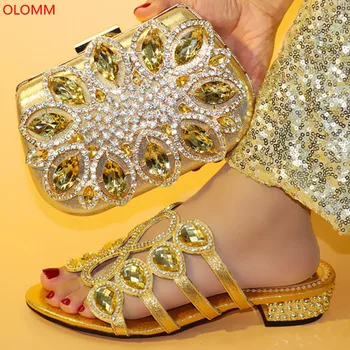 OLOMM 2019 Gold Shoes And Bag Sets Italian Shoes With Matching Bags For Women African Shoes And Bag Set For Wedding Party.Y-12
OLOMM 2019 Gold Shoes And Bag Sets Italian Shoes With Matching Bags For Women African Shoes And Bag Set For Wedding Party.Y-12