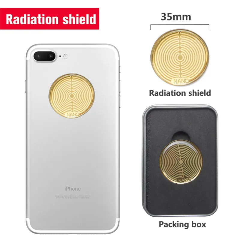 5pcs/lot Powerful Energy Round Golden Sticker High Negative Ions Anti Radiation Against EMF Scalar Shield
5pcs/lot Powerful Energy Round Golden Sticker High Negative Ions Anti Radiation Against EMF Scalar Shield