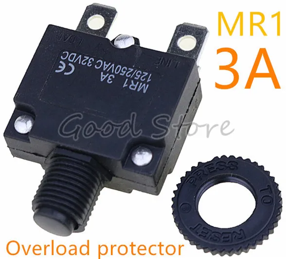 1PCS thermal switch overload protector push button MR1 3A 125/250VAC 32VDC circuit breaker
1PCS thermal switch overload protector push button MR1 3A 125/250VAC 32VDC circuit breaker