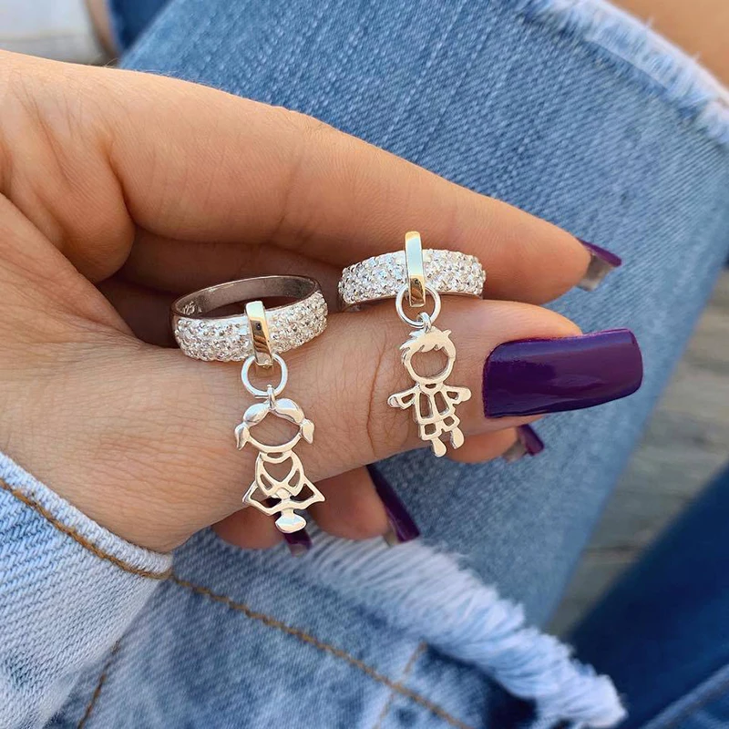 Charm Couple Ring Gold Silver Color Boys/Girls Pendant Rings for Women Men Wedding Band Best Friend Jewelry Size5-13 bague homme
Charm Couple Ring Gold Silver Color Boys/Girls Pendant Rings for Women Men Wedding Band Best Friend Jewelry Size5-13 bague homme