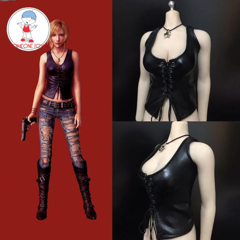 1/6 Scale Yuna Costume Female Leather Vest Corset Top Game Figure Clothes For 12 Inches PH UD Action Figures Clothes
1/6 Scale Yuna Costume Female Leather Vest Corset Top Game Figure Clothes For 12 Inches PH UD Action Figures Clothes