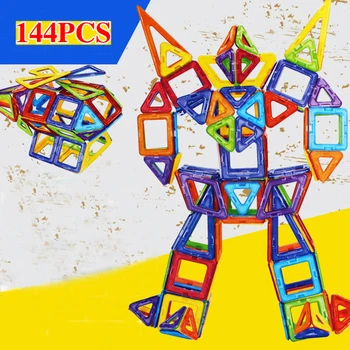 144pcs/Set Magnetic Blocks Enlighten DIY Model Magnetic Designer Plastic Building Blocks for Kids
144pcs/Set Magnetic Blocks Enlighten DIY Model Magnetic Designer Plastic Building Blocks for Kids