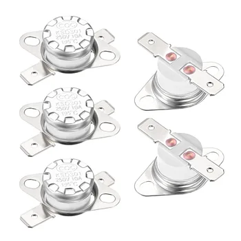 Uxcell 5Pcs Thermostat Temperature Control Switches 190/195 Celsius Degree 10A 6.3mm Pin Supplies Normally Closed N.C KSD301
Uxcell 5Pcs Thermostat Temperature Control Switches 190/195 Celsius Degree 10A 6.3mm Pin Supplies Normally Closed N.C KSD301
