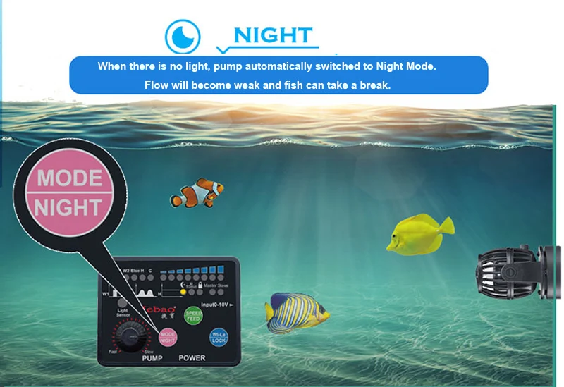 Jebao Marine Coral Reef Aquarium Fish Tank SW-2 SW-4 SW-8 SW-15 RW-4 RW-8 RW-15 RW-20 OW series Fish Tank Wave Maker Water Pump (23)