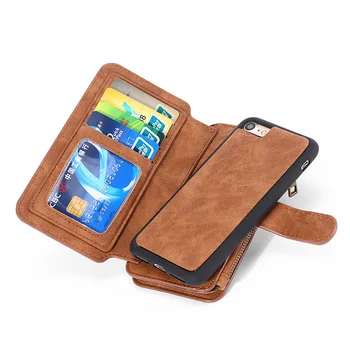 Detachable Adsorption TPU Business Wallet Multifunctional Zipper Wallet Leather Wallet Cover Flip phone Case for iPhone 7/8 Plus
Detachable Adsorption TPU Business Wallet Multifunctional Zipper Wallet Leather Wallet Cover Flip phone Case for iPhone 7/8 Plus