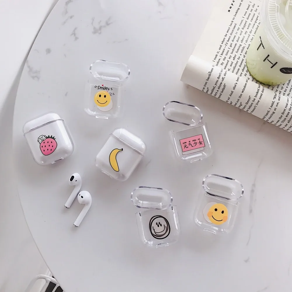For AirPods 2 Case lovely Smiley face Pattern Transparent Hard Plastic Cover Bluetooth Wireless Earphone Case sFor Airpods Case
For AirPods 2 Case lovely Smiley face Pattern Transparent Hard Plastic Cover Bluetooth Wireless Earphone Case sFor Airpods Case