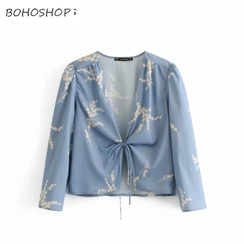 Vintage Chic Women V-neck floral print Chiffon blouses shirt sexy lace-up tops long sleeve shirts blusas female
Vintage Chic Women V-neck floral print Chiffon blouses shirt sexy lace-up tops long sleeve shirts blusas female
