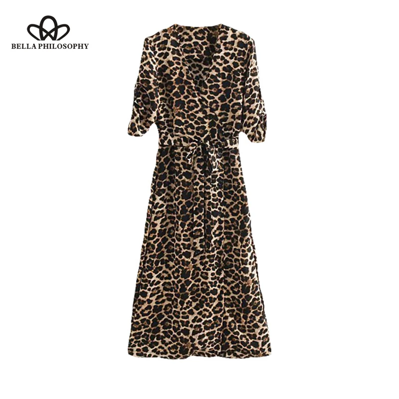Bella Philosophy Vestidos 2018 Summer V Neck Leopard Women Casual Loose Sexy Belt Maxi Dresses Long Sleeve Vintage Dress
Bella Philosophy Vestidos 2018 Summer V Neck Leopard Women Casual Loose Sexy Belt Maxi Dresses Long Sleeve Vintage Dress