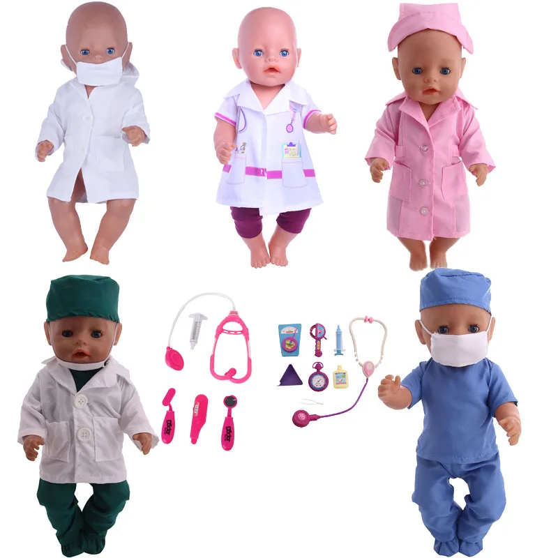 New Doll Suit Surgical Suit Nurse Suit for 18-inch American Doll or 43 cm Baby Doll Best Gift for Kids
New Doll Suit Surgical Suit Nurse Suit for 18-inch American Doll or 43 cm Baby Doll Best Gift for Kids