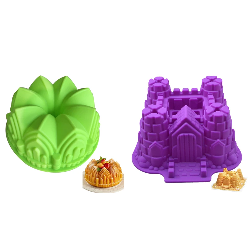 Big Crown and Castle Silicone Cake Mold 3D Children Birthday Cake Pan Decorating Tools Large Fondant Cake DIY Baking Tool
Big Crown and Castle Silicone Cake Mold 3D Children Birthday Cake Pan Decorating Tools Large Fondant Cake DIY Baking Tool