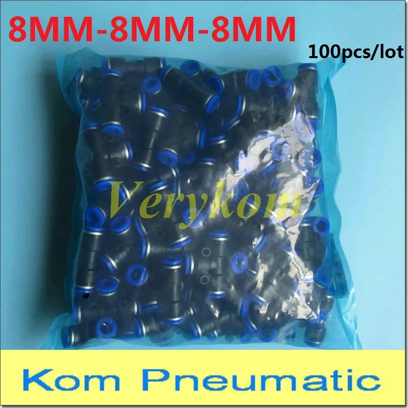 PE-8 Pneumatic 3 Way One Touch 8mm to 8mm to 8mm Equal Union Tee Push In Quick Air Fitting One Touch Connect Joint PE-08
PE-8 Pneumatic 3 Way One Touch 8mm to 8mm to 8mm Equal Union Tee Push In Quick Air Fitting One Touch Connect Joint PE-08