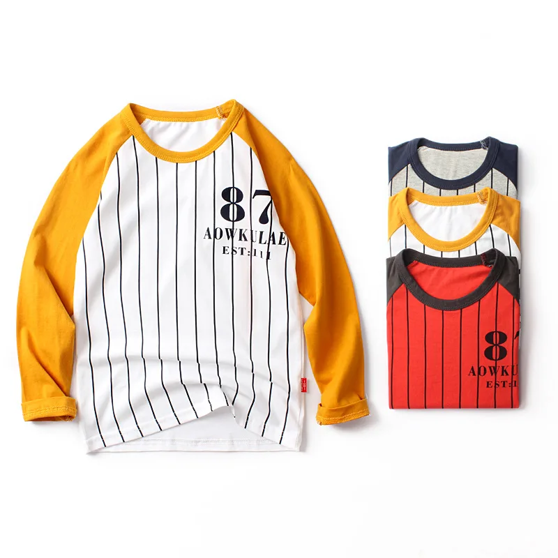 2019 Hot sale kids spring autumn clothing children t-shirts for boys long sleeve t shirts stripes pocket tag120~160
2019 Hot sale kids spring autumn clothing children t-shirts for boys long sleeve t shirts stripes pocket tag120~160