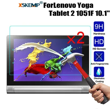 XSKEMP 2Pcs/Lot LCD Real Tempered Glass For Lenovo Yoga Tablet 2 1051F 10.1" 9H Hard Scratch Proof Screen Protector Tablet Film
XSKEMP 2Pcs/Lot LCD Real Tempered Glass For Lenovo Yoga Tablet 2 1051F 10.1" 9H Hard Scratch Proof Screen Protector Tablet Film