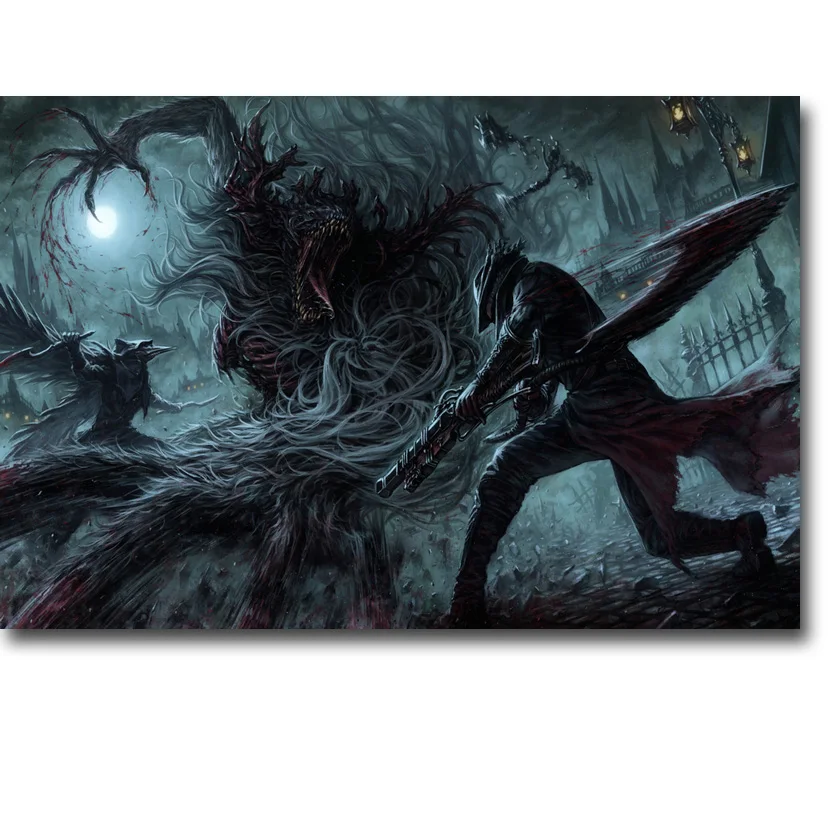 BloodBorne 1 2 Art Silk Poster Print 13x20 24x36 inches Hot Game Wall Pictures for Living Room Decor Raven Master Boss BB010
BloodBorne 1 2 Art Silk Poster Print 13x20 24x36 inches Hot Game Wall Pictures for Living Room Decor Raven Master Boss BB010