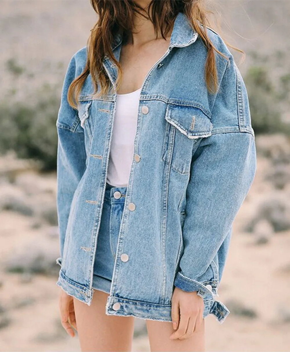 Spring And Autumn Jibaida Original Old Bf Wind Easy Will Code Cowboy Loose Coat Woman Autumn Long A Trendy Long Sleeve Jacket
Spring And Autumn Jibaida Original Old Bf Wind Easy Will Code Cowboy Loose Coat Woman Autumn Long A Trendy Long Sleeve Jacket