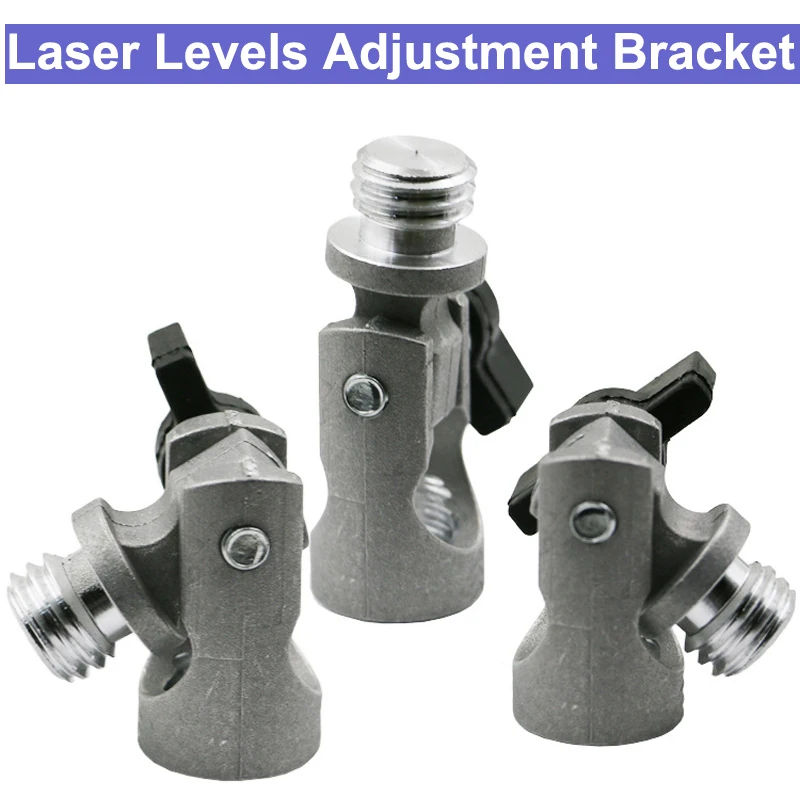 

1pcs 5/8 Inch Aluminum Alloy Angle Tripod Rotary Laser Levels Dual Slope Adjustment Bracket Rod Universal Adaptor