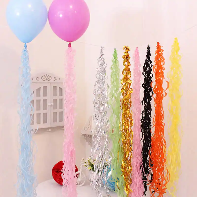 5pcs Bag Balloon Ceiling Hanging Swirl Decoration Metallic Wedding Christmas Halloween Birthday Party Baby Shower Decoration