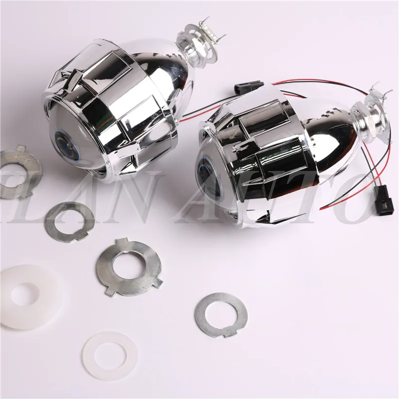 Min H1 2.5 inch HID Bi xenon Projector Lens H1 Headlight With Bezel Shrouds Xenon Headlamp Lenses Hi/Low,Easy Installation
Min H1 2.5 inch HID Bi xenon Projector Lens H1 Headlight With Bezel Shrouds Xenon Headlamp Lenses Hi/Low,Easy Installation