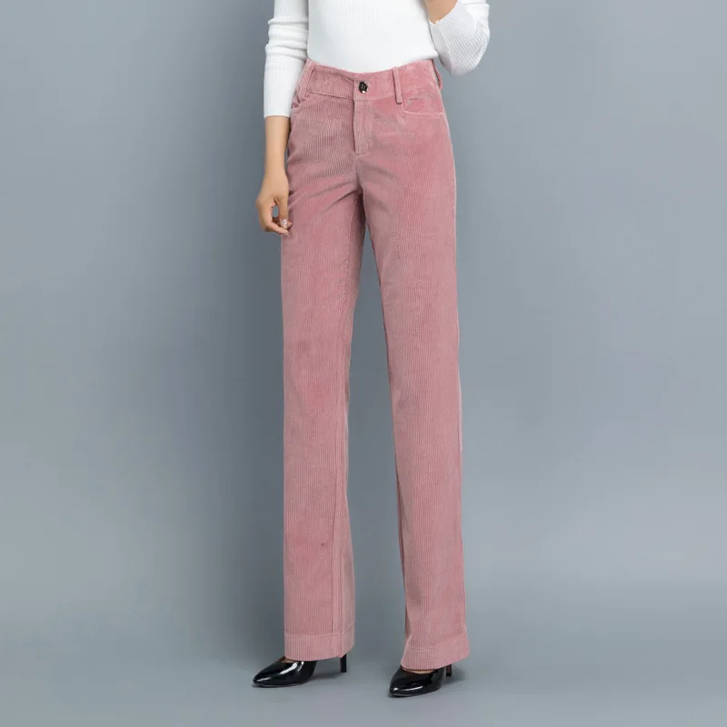 Pants Women's Corduroy pants Women trousers autumn winter new straight pants casual striped pants Women high waist pants
Pants Women's Corduroy pants Women trousers autumn winter new straight pants casual striped pants Women high waist pants