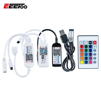 DC 5V 12V 24V Mini USB Bluetooth WiFi LED RGB RGBW Controller IOS Android 24Key IR Remote Controler for 2835 3528 5050 LED Strip
DC 5V 12V 24V Mini USB Bluetooth WiFi LED RGB RGBW Controller IOS Android 24Key IR Remote Controler for 2835 3528 5050 LED Strip