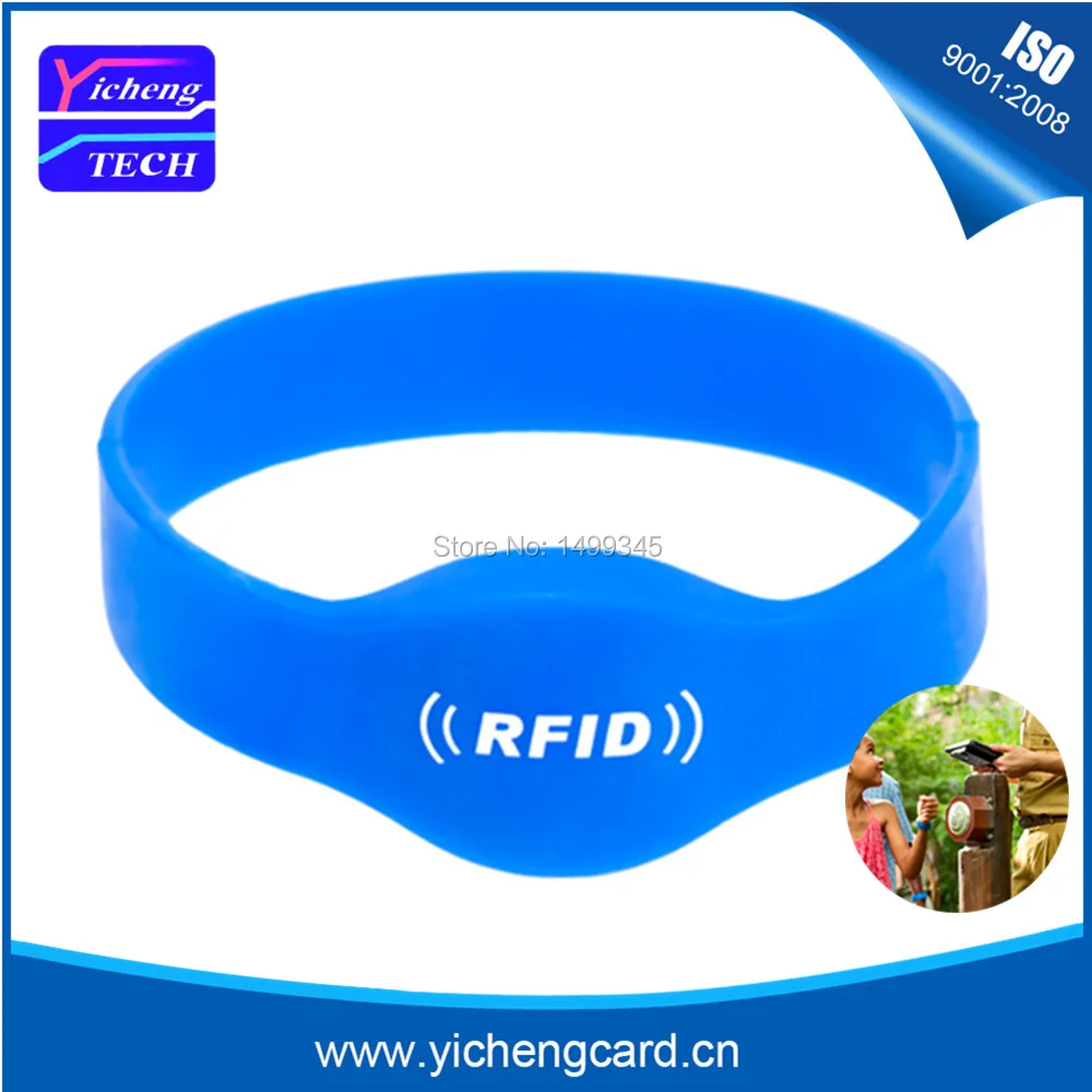 100 шт. Универсальный 13.56 мГц RFID Силиконовый браслет 1 К S50 близость закрытым NFC