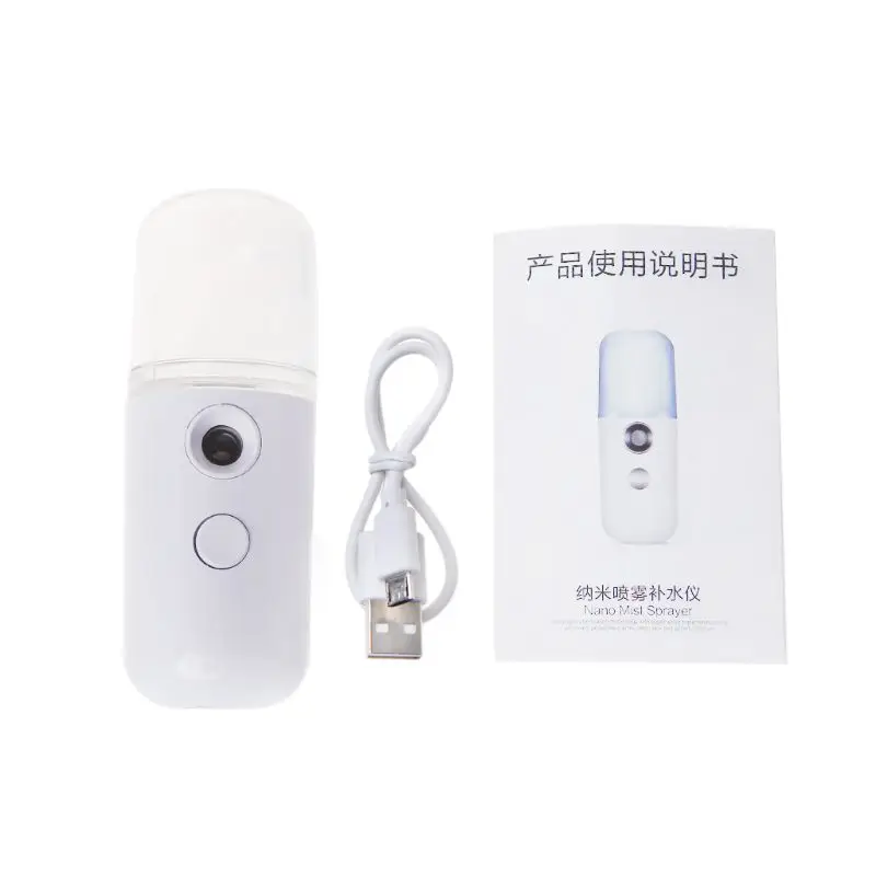 Портативный USB Перезаряжаемый увлажнитель Nano Mister охлаждающий туман мини для лица