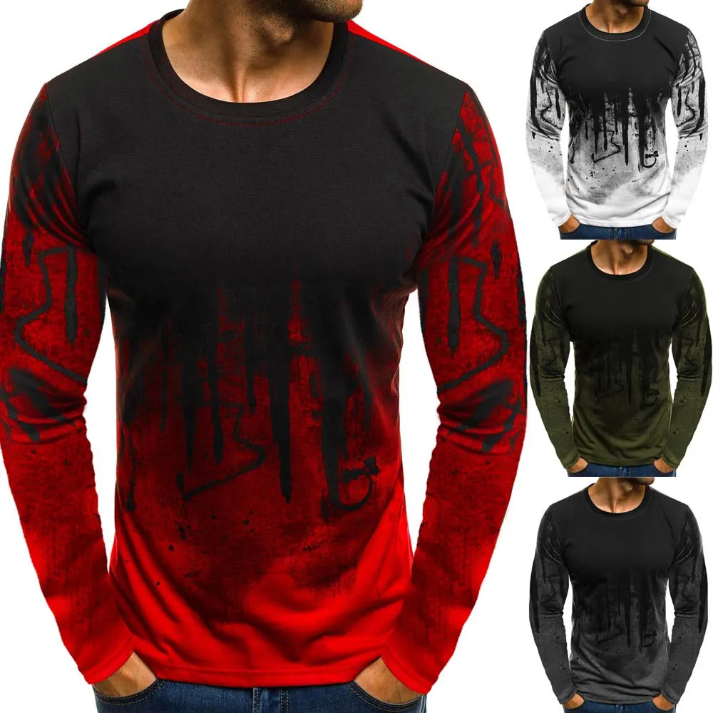FeiTong t-shirt men Men Gradient Color Long-Sleeve Beefy Muscle Basic Solid Blouse Tee Shirt TopCasual t-shirt men Cotton
FeiTong t-shirt men Men Gradient Color Long-Sleeve Beefy Muscle Basic Solid Blouse Tee Shirt TopCasual t-shirt men Cotton