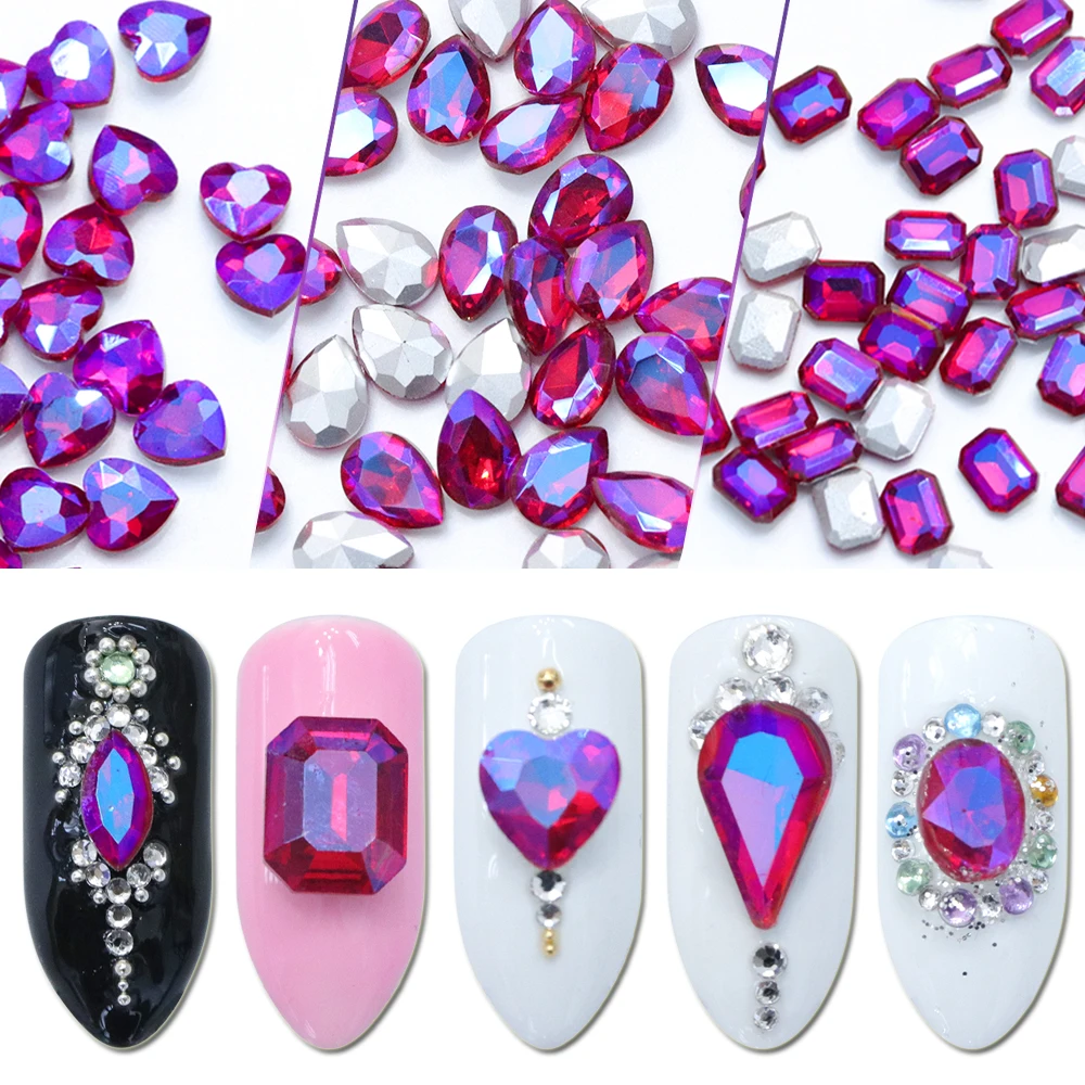 10pcs AB Rhinestones for Nail Art Flame Red Manicure Decoration Iridescent Mixed Shaped Strass 3D Gems Crystal Accessories JI053
10pcs AB Rhinestones for Nail Art Flame Red Manicure Decoration Iridescent Mixed Shaped Strass 3D Gems Crystal Accessories JI053