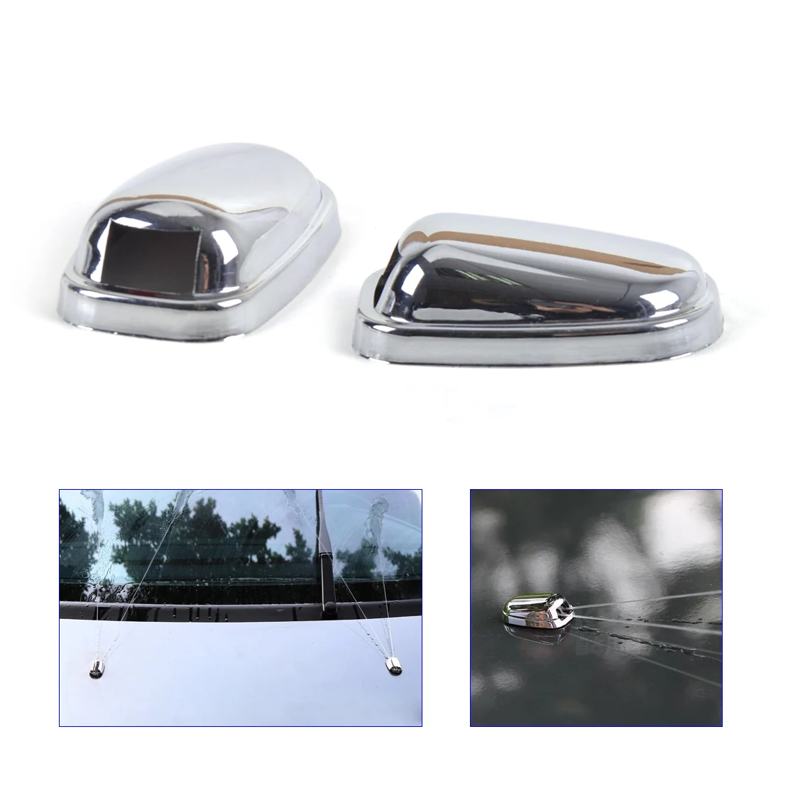 CITALL 2Pcs Chrome Windshield Washer Wiper Water Spray Nozzle Trim Cover Protector For Ford Focus Mk3 Models 2011 2012 2013 2014
CITALL 2Pcs Chrome Windshield Washer Wiper Water Spray Nozzle Trim Cover Protector For Ford Focus Mk3 Models 2011 2012 2013 2014