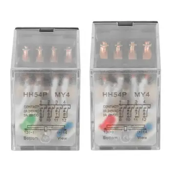 HH54P 24VDC/220VAC 5A 14 Pins Coil DPDT Electromagnetic Power Intermediate Relay Intermediate Relay
HH54P 24VDC/220VAC 5A 14 Pins Coil DPDT Electromagnetic Power Intermediate Relay Intermediate Relay