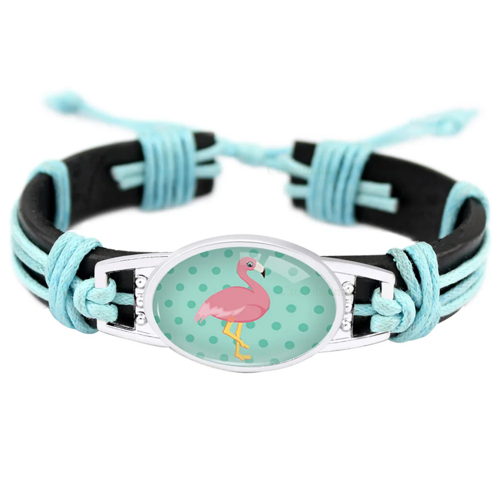 Flamingo Unicorn Animal Charm Pink Baby Blue Wax Black Adjustable Leather Bracelets Women Men Girl Boy Jewelry Gift Many Styles
Flamingo Unicorn Animal Charm Pink Baby Blue Wax Black Adjustable Leather Bracelets Women Men Girl Boy Jewelry Gift Many Styles