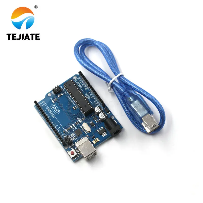 igh quality One set UNO R3 Official ATMEGA16U2+MEGA328P Chip UNO R3 Development board + USB CABLE MEGA 2560 R3 TEJIATE
igh quality One set UNO R3 Official ATMEGA16U2+MEGA328P Chip UNO R3 Development board + USB CABLE MEGA 2560 R3 TEJIATE