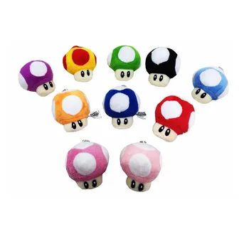 New 2017 Free Shipping 10 Colours Super Mario Bros Mushroom Key Chain Soft Plush Toy 5cm
New 2017 Free Shipping 10 Colours Super Mario Bros Mushroom Key Chain Soft Plush Toy 5cm