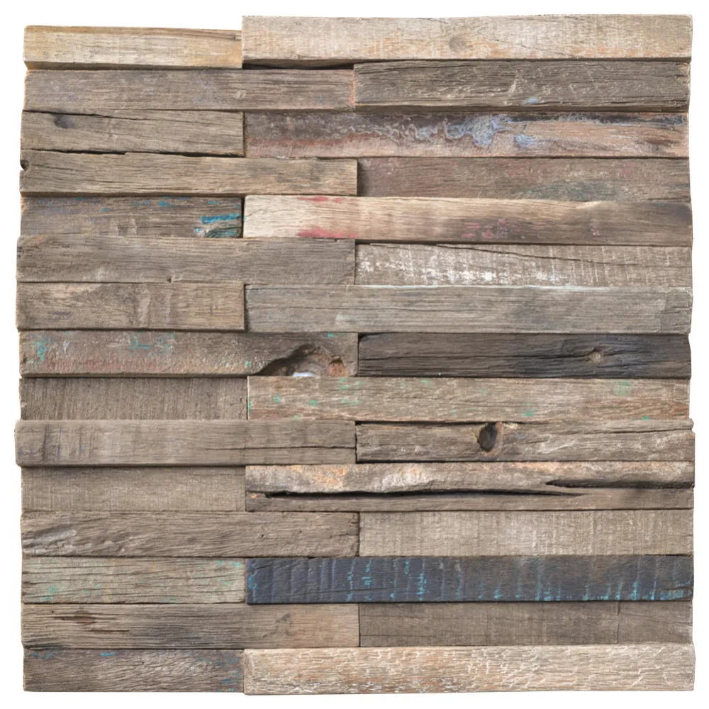 SMT-A15018 - Reclaimed Wood Mosaic Rustic Panels 11 Tiles per BOX 10.66 Sq.Ft 
SMT-A15018 - Reclaimed Wood Mosaic Rustic Panels 11 Tiles per BOX 10.66 Sq.Ft