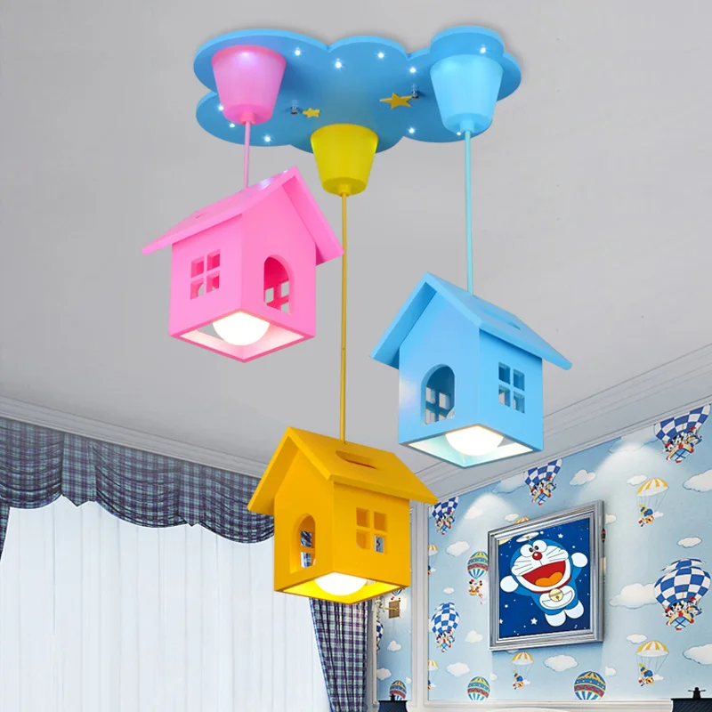 creative cartoon wooden house ceiling lights modern art deco LED cute children bedroom lamp fixture nursery Eye protection Lamp
creative cartoon wooden house ceiling lights modern art deco LED cute children bedroom lamp fixture nursery Eye protection Lamp