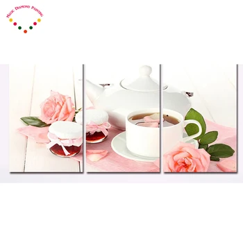 100% DIY 5D Diamond 3pcs Mosaic tea cup Handmade Diamond Painting Cross Stitch Kits Diamond Embroidery Rhinestones Arts triptych
100% DIY 5D Diamond 3pcs Mosaic tea cup Handmade Diamond Painting Cross Stitch Kits Diamond Embroidery Rhinestones Arts triptych