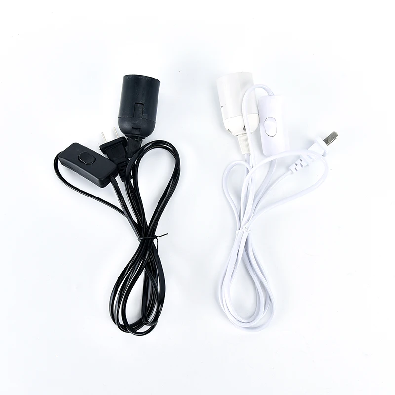 E27 Lamp Bases Round Plug With Switch Wire 1.8m Power Cord Cable For Chandelie Hanging Light Socket Us Plug 2 Colors
E27 Lamp Bases Round Plug With Switch Wire 1.8m Power Cord Cable For Chandelie Hanging Light Socket Us Plug 2 Colors