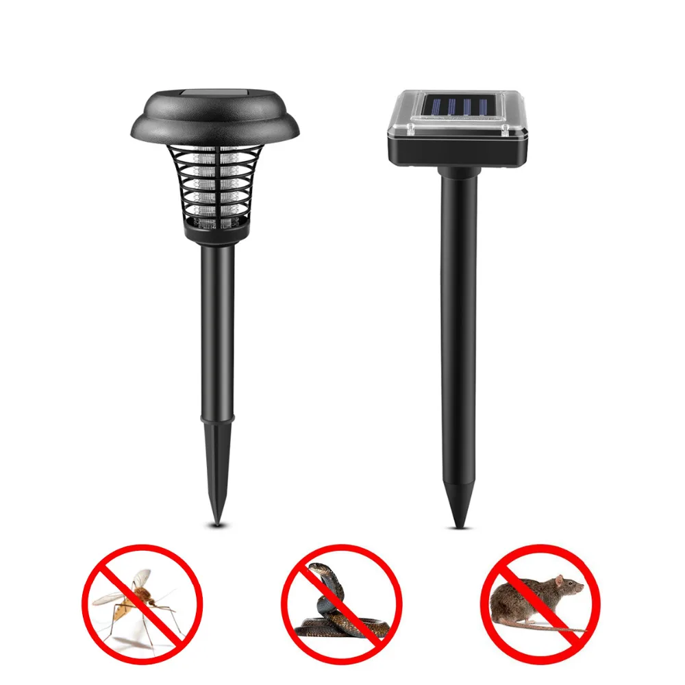 Solar-powered Electric Shock LED Mosquito Killer lamp UV Trap light Solar Power Mole Snake Mouse Pest Reject Repeller Control
Solar-powered Electric Shock LED Mosquito Killer lamp UV Trap light Solar Power Mole Snake Mouse Pest Reject Repeller Control