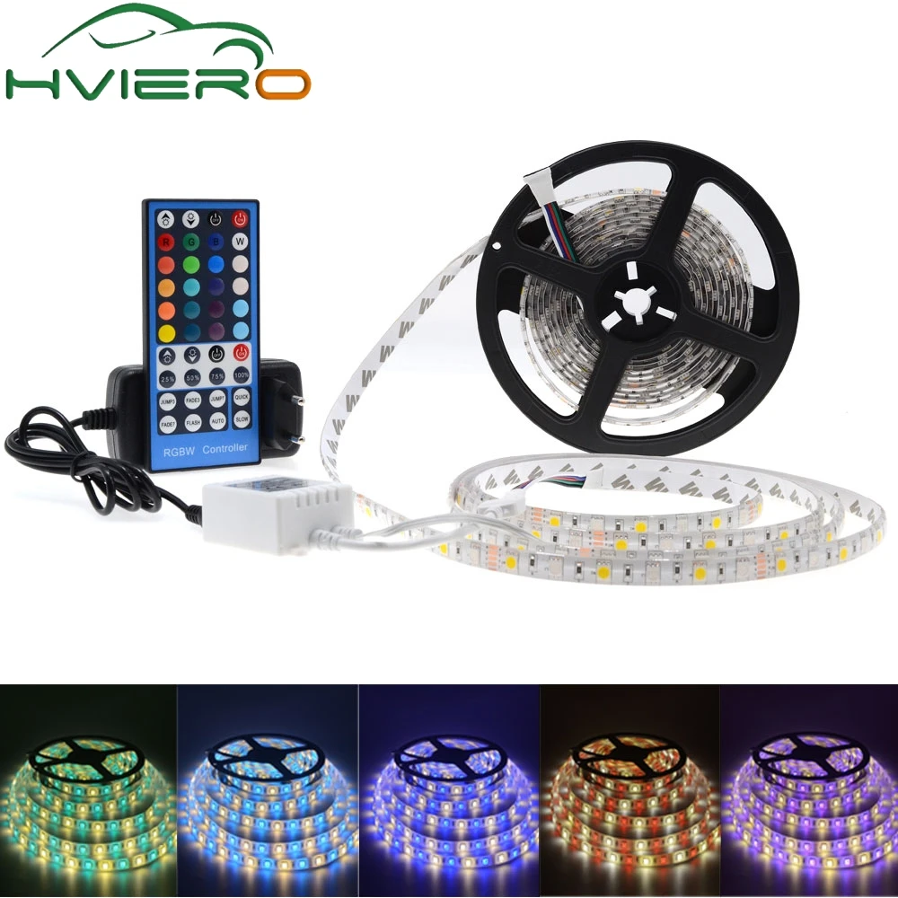 5050 DC 12V 5M RGBWW LED Strip Waterproof/Non Waterproof RGBWW Light Flexible with 3A Power and Remote Controller full set
5050 DC 12V 5M RGBWW LED Strip Waterproof/Non Waterproof RGBWW Light Flexible with 3A Power and Remote Controller full set