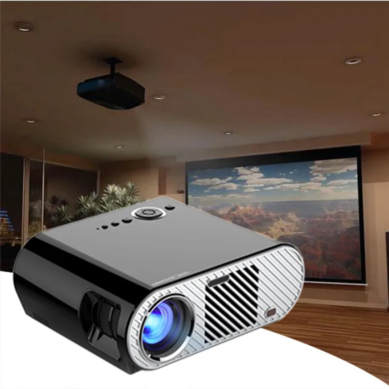 Portable 1080p Mini LED Projector with Infrared Remote Control for Private Home Theater Business Conference Teaching Projector
Portable 1080p Mini LED Projector with Infrared Remote Control for Private Home Theater Business Conference Teaching Projector