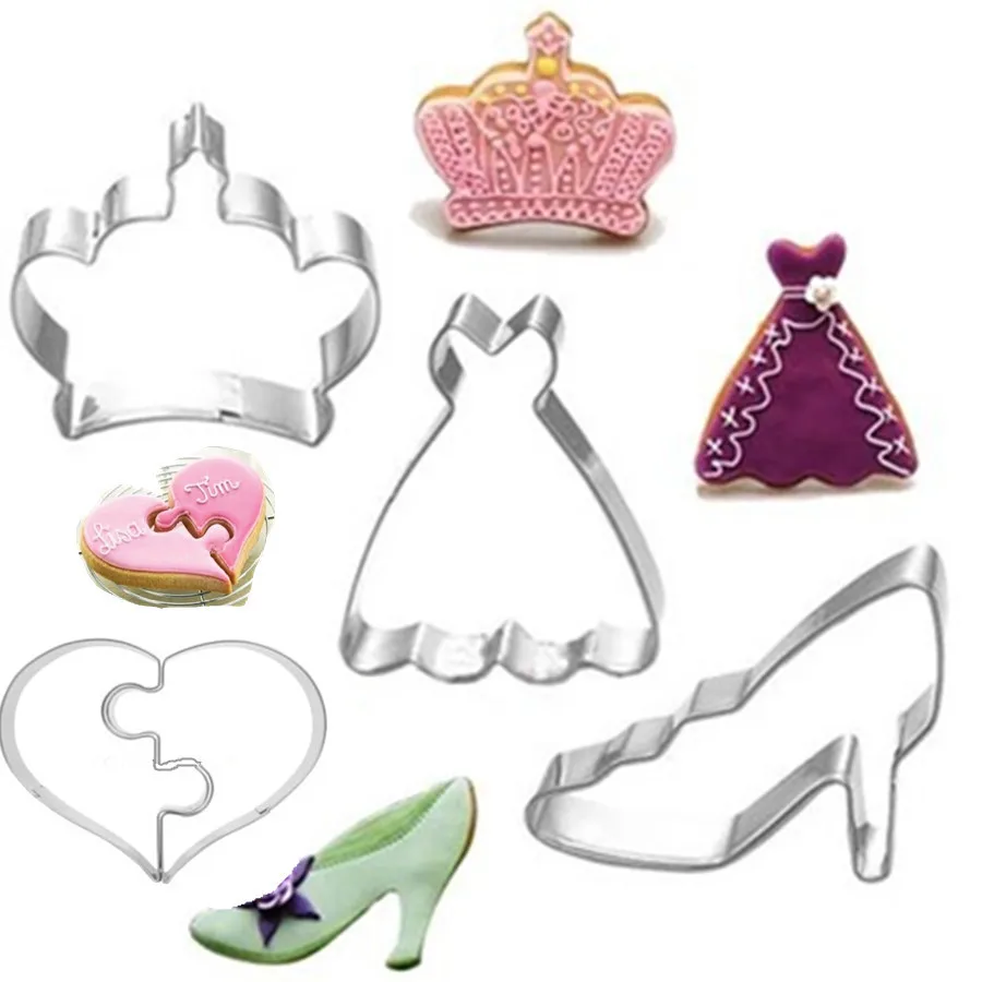 YZZBWQ Dress Pumps Shape Crown Heart Biscuit Cookie Cutter Stamp New Year Decoration Cake Tools Biscuit Mold Christmas Cutter
YZZBWQ Dress Pumps Shape Crown Heart Biscuit Cookie Cutter Stamp New Year Decoration Cake Tools Biscuit Mold Christmas Cutter