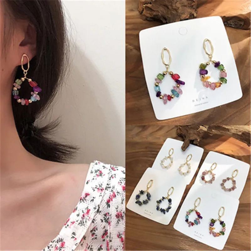 2019 Korean Fashion Elegant Crystal Circle Acrylic Stone Dangle Earrings For Women Jewelry Pendientes Mujer Moda Gift
2019 Korean Fashion Elegant Crystal Circle Acrylic Stone Dangle Earrings For Women Jewelry Pendientes Mujer Moda Gift