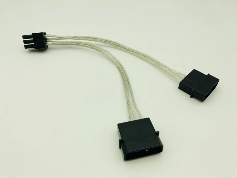 6Pin to 2*4 Pin Molex IDE PCI-E Graphic Card Power Supply Cable Adapter PC Video Card Connector Cable Converter Cord for Mininig
6Pin to 2*4 Pin Molex IDE PCI-E Graphic Card Power Supply Cable Adapter PC Video Card Connector Cable Converter Cord for Mininig