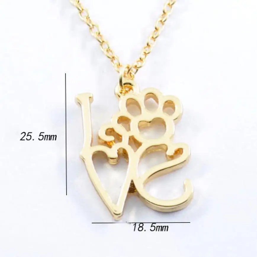 Paw Love Pendant Necklace brixini.com - Paw Love Pendant Necklace